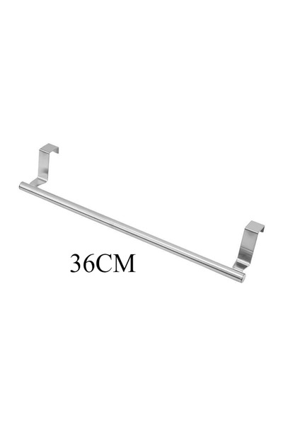 Choice Silver-L Towel Rack Over Door Stainless Steel Towel Bar Storage Organi...