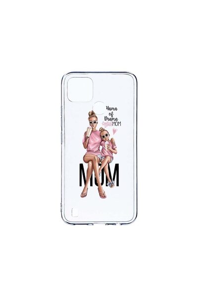 bestcase Διαφανής Θήκη Σιλικόνης 2MM, Συμβατή με Realme C25Y, Κορίτσι Μαμά Μα...