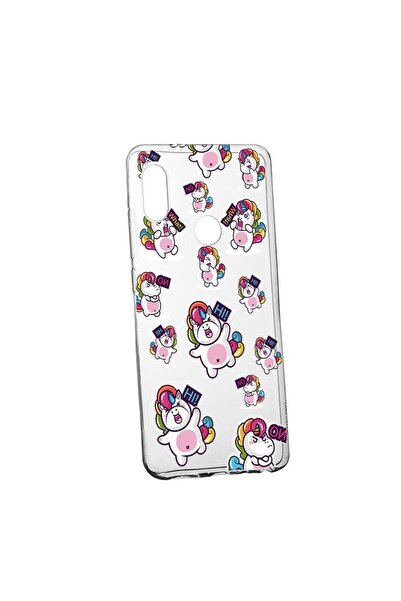 bestcase Husa Silicon, Transparent, Slim, Fat Unicorn, Huawei P20 Lite
