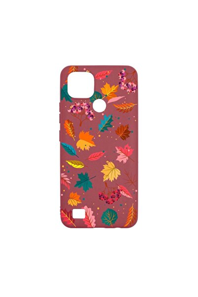 bestcase Silicone Case, Compatible with Realme C21, Feathers Color, Wear-resi...