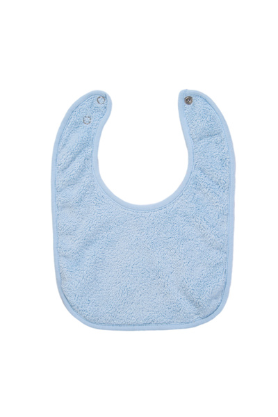 Choice1 light blue Solid Terry Towel Baby Bibs Sweet Cotton Saliva Towel Adju...