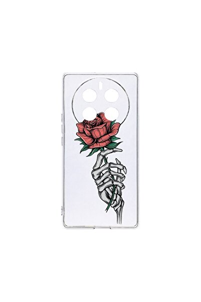 bestcase Διαφανής Θήκη Σιλικόνης 2MM, Συμβατή με Realme 12 Pro, Σχέδιο Τριαντ...