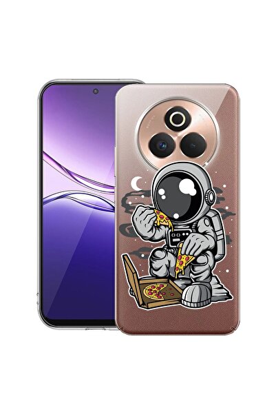 bestcase ¬Æ Husa pentru Realme P3 Pro cu Design Astronaut Pizza, Clear Slim S...