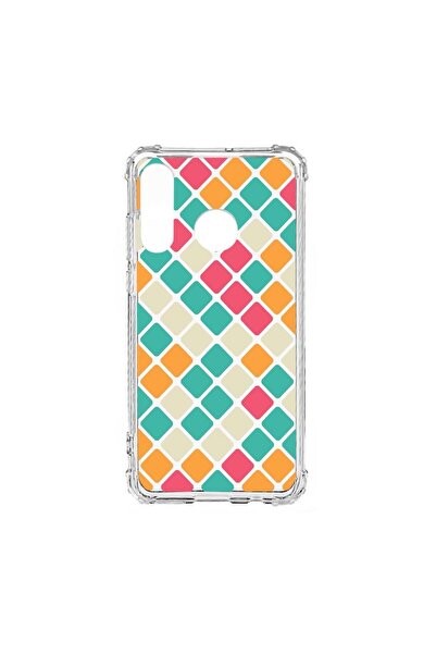 bestcase Противоударен силиконов калъф, съвместим с Huawei P30 Lite, Мозайка,...