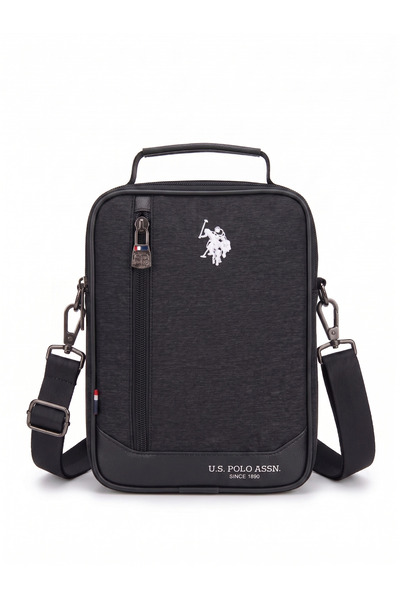 U.S. Polo Assn. حقيبة كروس للرجال باللون الأسود، حقيبة يد يومية PLCPR26065