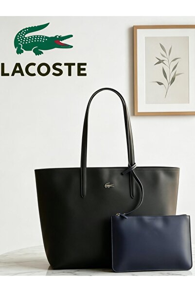 Lacoste Kids حقيبة تسوق نسائية كبيرة الحجم، حقيبة يد نسائية