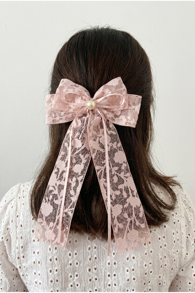 Katia&Bony Pearl Bow Pink Automatic Buckle