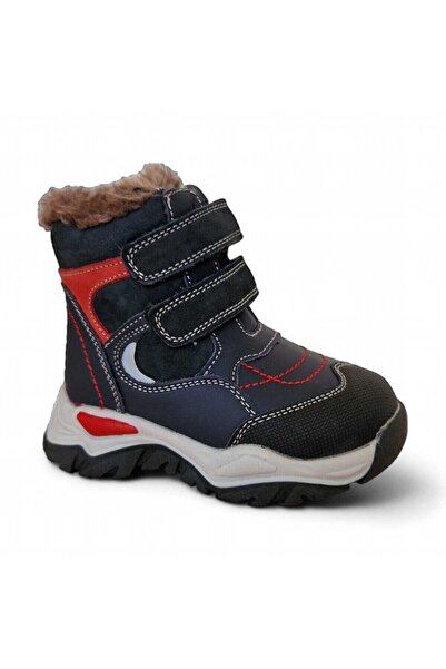 Happy Bee Children's boots made of leather, Happy Bee, closure with double bu...