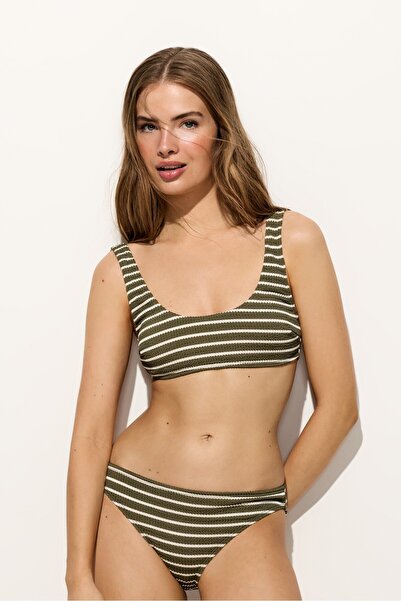 LEFTIES Dokulu bikini üstü