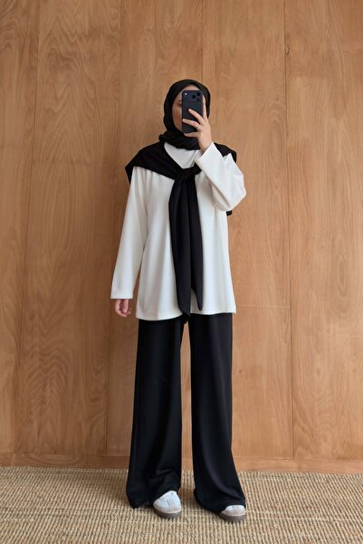 Melike Tatar Modal Suit with Shawl 3-3462