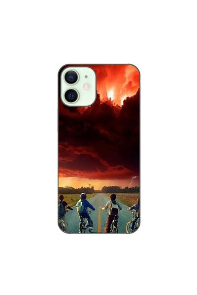 OEM Husa compatibila cu Apple iPhone 12 Mini Silicon Gel Tpu Model Stranger T...