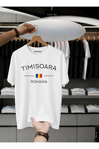 İnazuma Outdoors Unisex Oversize Printed Cotton Crew Neck Short Sleeve White ...