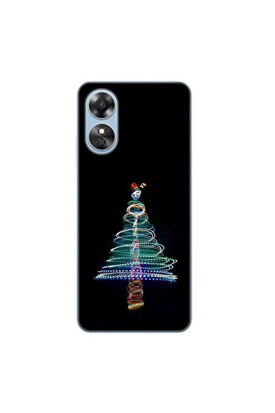 OEM Husa compatibila cu Oppo A17 Silicon Gel Tpu Model Craciun Brad Neon