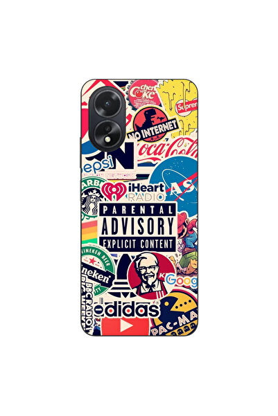 OEM Husa compatibila cu Oppo A18 4G Silicon Gel Tpu Model Pop Art Brands