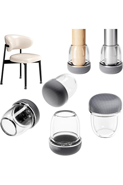 RCHYFEED Round leg protectors for chairs, furniture 20-28mm set 24 pieces