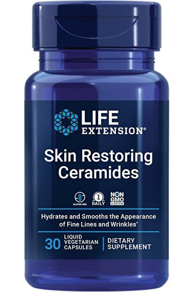 Life Extension Skin Restoring Ceramides Vegetarian – 30 Liquid Capsules . usa...