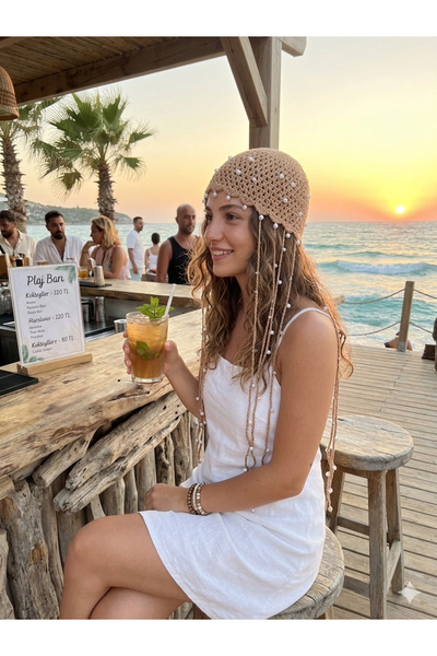 OTTO STORE Saçaklı File Bere