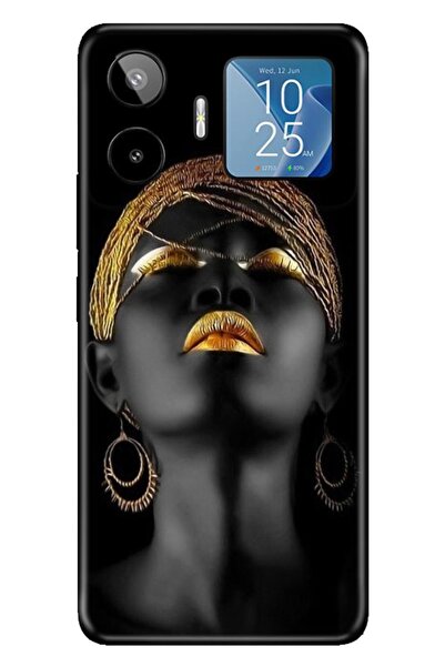 General Mobile GM 26 Pro G903 Kılıf Renkli Silikon Baskılı TPU Afrikalı Kız