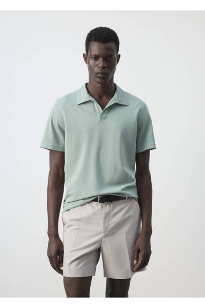 MANGO Man Slim fit pike polo yaka gömlek