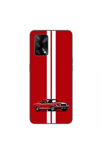 OEM Husa compatibila cu Oppo A74 4G Silicon Gel Tpu Model Red Mustang