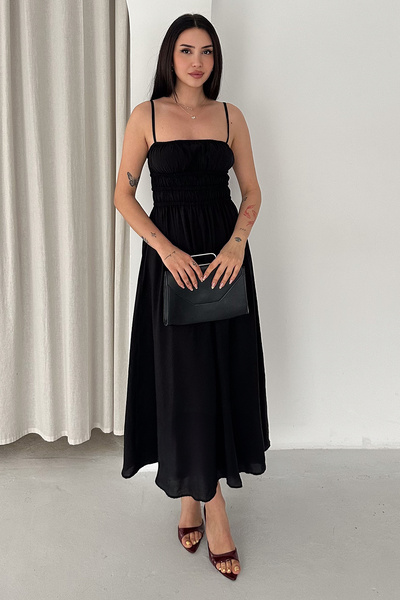 Noa&Noa Rochie maxi cu bretele pentru femei, rochie lungă lejeră de vară
