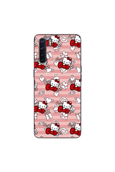 OEM Husa compatibila cu Oppo A91 Silicon Gel Tpu Model Hello Kitty Roz Pattern