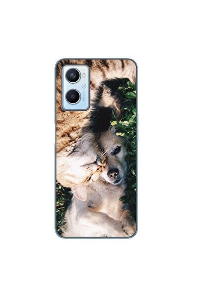 OEM Husa compatibila cu Oppo A96 4G Silicon Gel Tpu Model Caine si Pisica