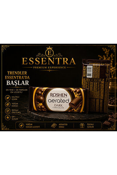 Essentra Home ESSENTRA Roshen Aerated Dark Chocolate Premium Çikolata 80g