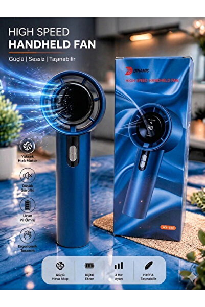 Kerasus Premium Yüksek Hızlı Taşınabilir El Fanı USB Şarjlı Sessiz Mini Fan