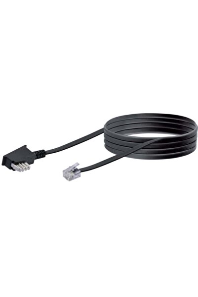Schwaiger TAE Kabel TAE-N -> RJ11 6P4C 10m Schwarz