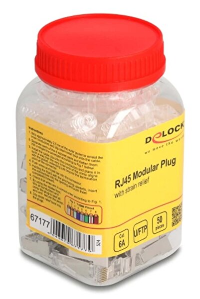 DELOCK Conector modular RJ45 Cat.6A cu protecție la încărcare de polaritate i...