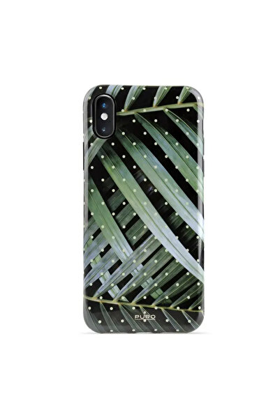 Puro Frunze Tropicale Glam - Husă iPhone Xs Max (Frunze Strălucitoare)