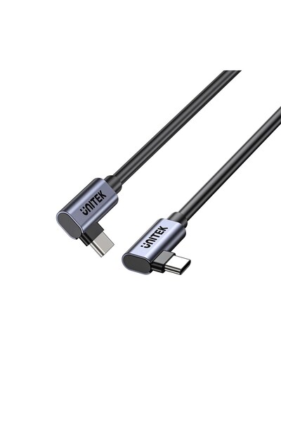 Unitek C14147ABK01-1M Kabel USB-C do USB-C PD 100W 90 stopni 1M