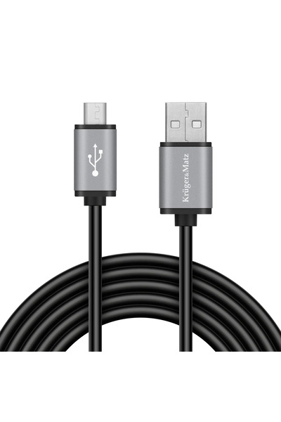 Kruger&Matz Cablu USB USB-A - microUSB 1 m Negru (KM1235)