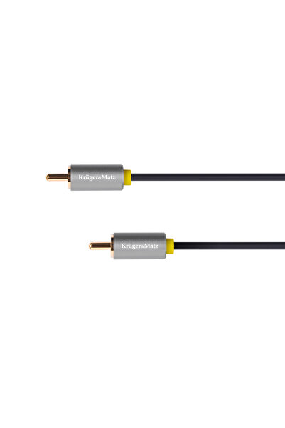 Kruger&Matz Cablu RCA (Cinch) - RCA (Cinch) 1.8m gri (KM1202)