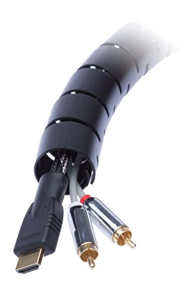 Connect IT trubice pro veden√≠ kabel≈Ø WINDER, 1,5m x 30mm ƒçern√ °   organiz...