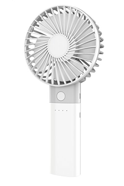 Platinet VENTILATOR DE BĂRĂ REÎNCĂRCABIL WENTYLATOR POWER BANK 4000 mAh ALB/G...