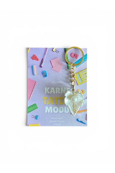 Poros Store Okul Tatili Tebrik Kartı ve Anahtarlık