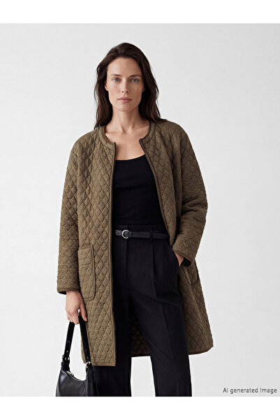 LC Waikiki Rmz Gi̇yi̇m Farkiyla Zero Roba Collar Quilted Women's Coat
