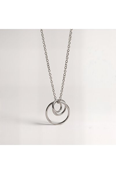Oria Jewelry 925 silver necklace three circles
