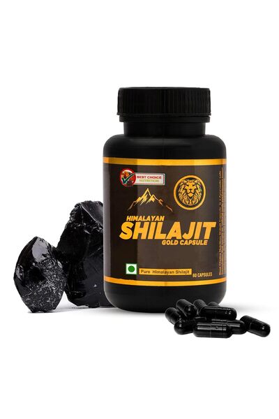 BEST CHOICE NUTRITION شيلاجيت جولد 60 كبسولة: منتج أيورفيدي 100% للقوة والتحم...