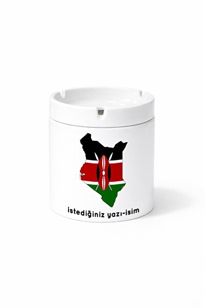 Kirbi Reklam Flag Kenya Flag Illustration Country Double Sided Printed Ashtra...