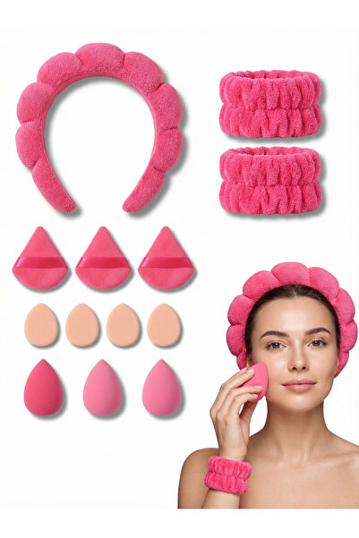 Mooniva Set de machiaj 12 piese – Bentita Skincare, Manșete, Bureți de machia...