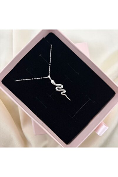 Lovera Jewellery 925 Ayar Sertifikalı Gümüş Yılan Kolye