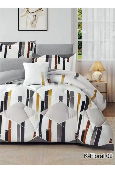miral Nefren Summer Luxury Double-Sided Bedspread |   7 Pieces |   Luxury Qui...