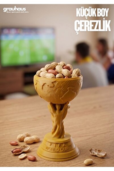 GRAUHAUS Dünya Kupası Tasarımlı Küçük Boy Çerezlik 13 CM Futbol Taraftar Hedi...