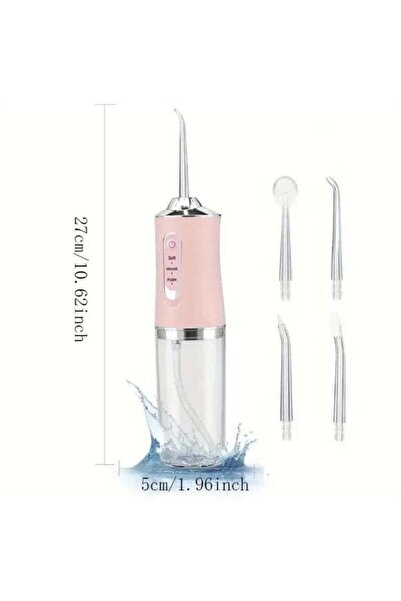 Generic Portable Dental Water Flosser with 4 Nozzles – Waterproof & USB Recha...