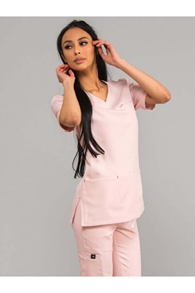 unkown Ava Women's Medical Scrub in Light Pink by Eldan – Comfortable Design ...