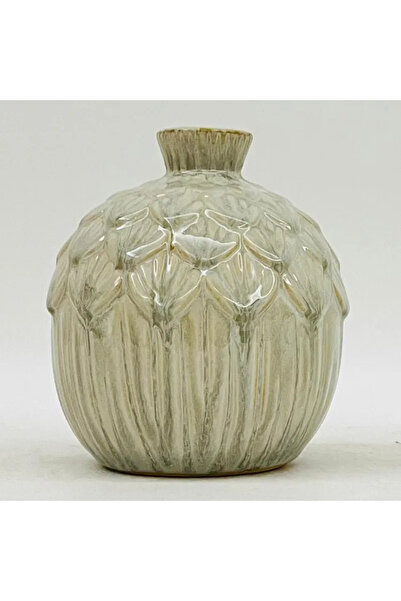 DecoDepot Vază ceramică, verde, 11x13x11cm