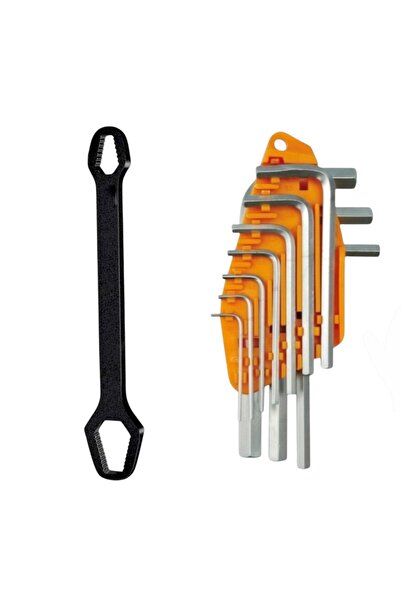 Universal Κλειδί Torx, διπλής κεφαλής, μεγέθη 03-08/09-17 χιλ., με σετ 10 εξά...